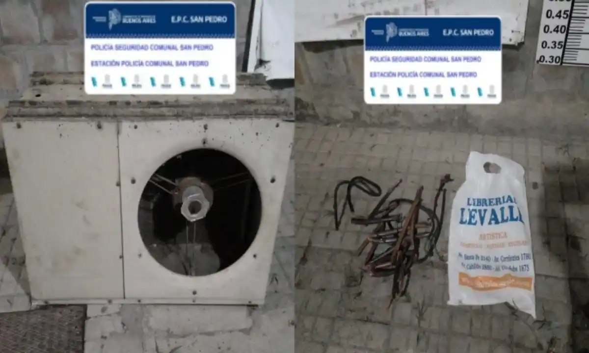 aire y cobre robados