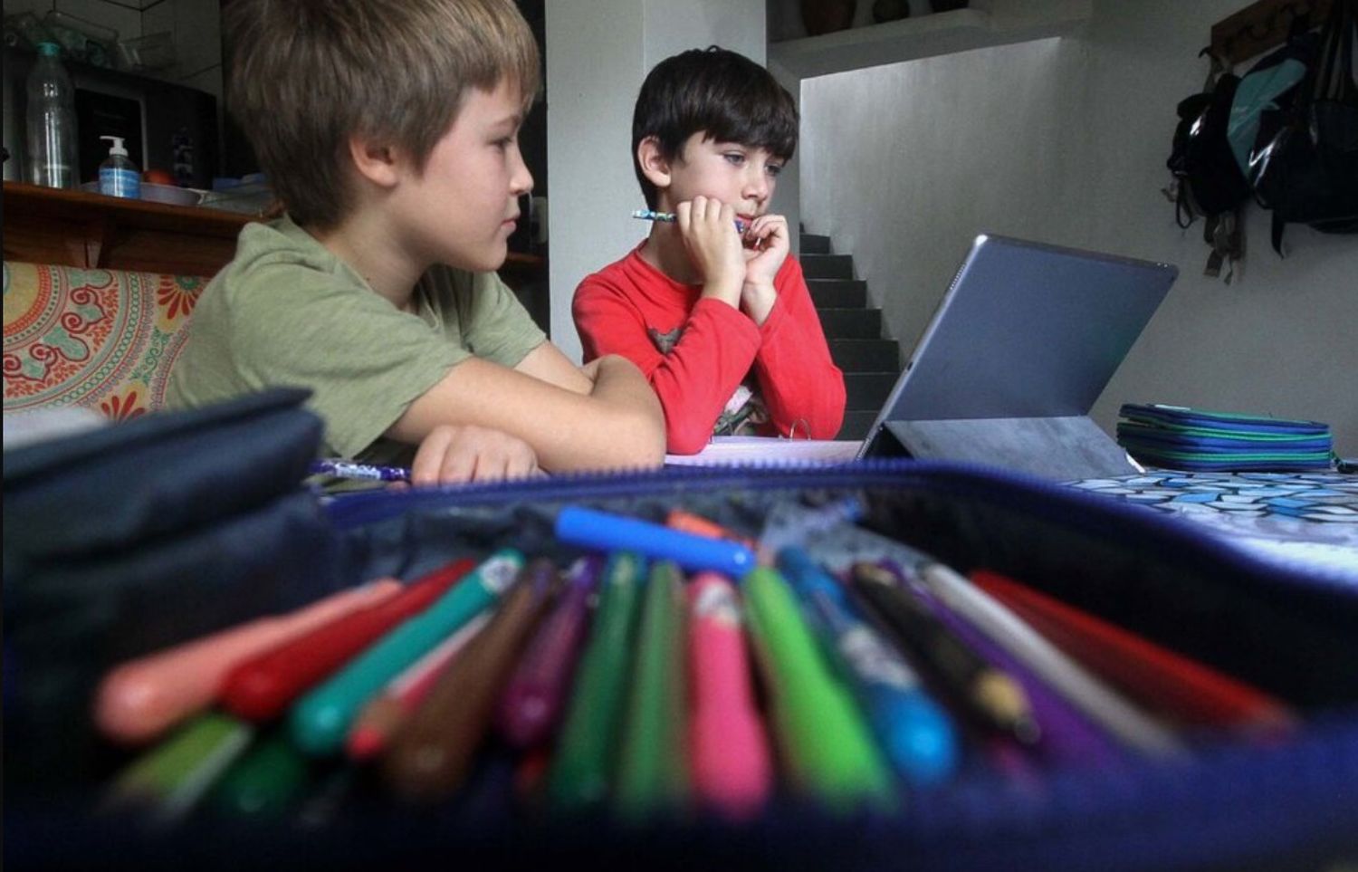 La Ley ómnibus habilita estudiar desde la casa a partir de cuarto grado