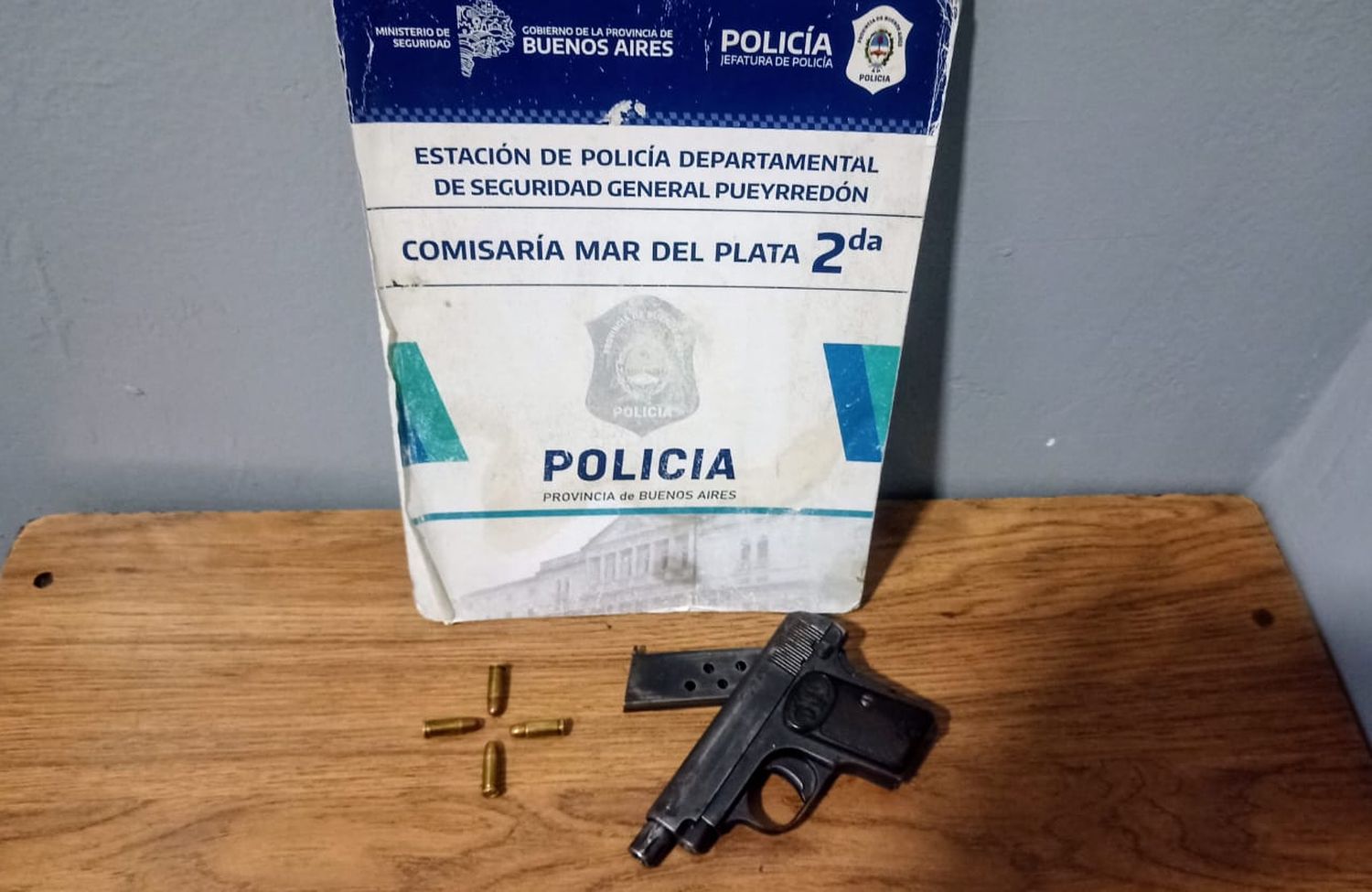 Arma secuestrada