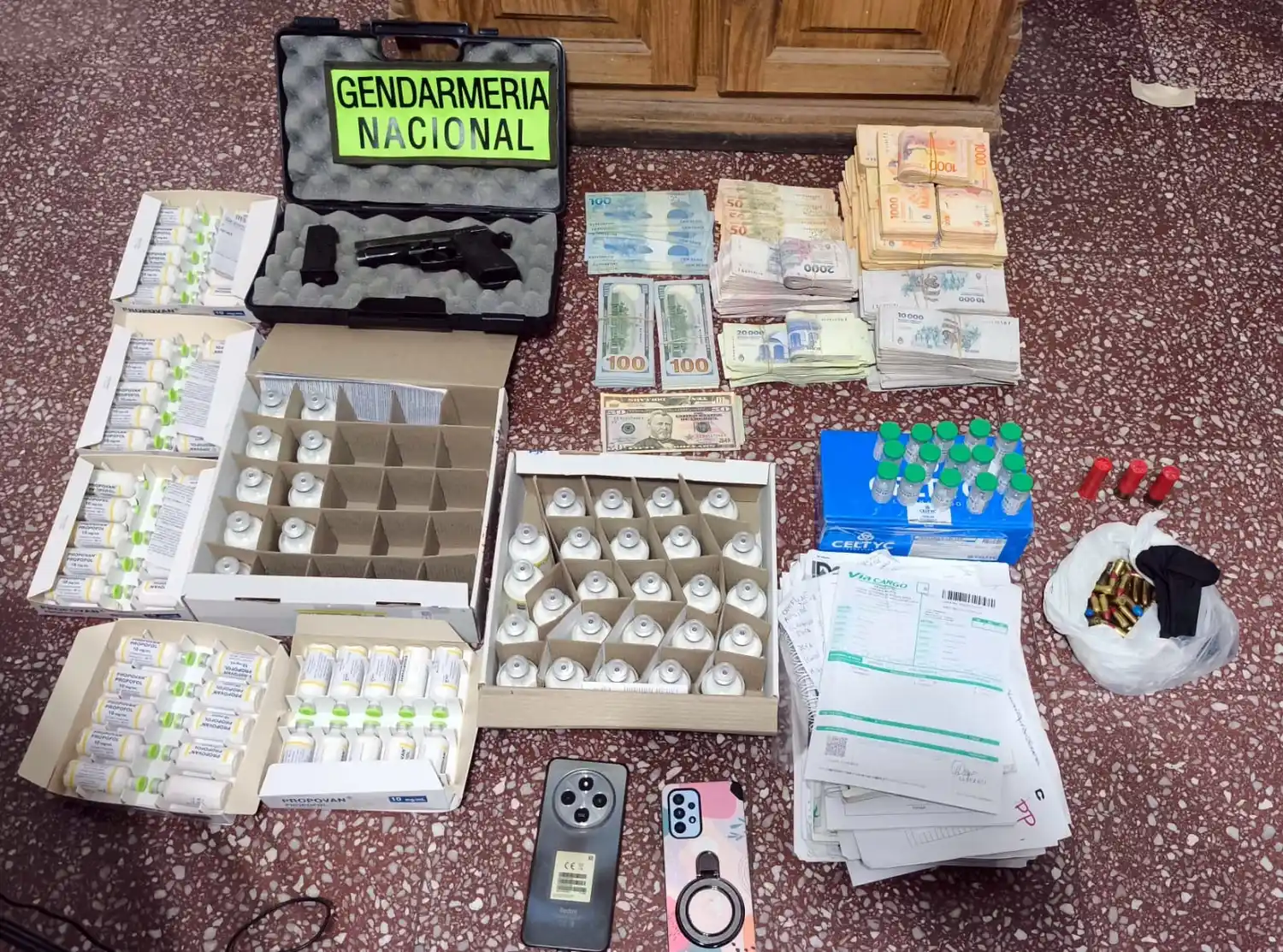 Interceptan envío de fármacos de alto poder anestésico entre Entre Ríos y Chubut