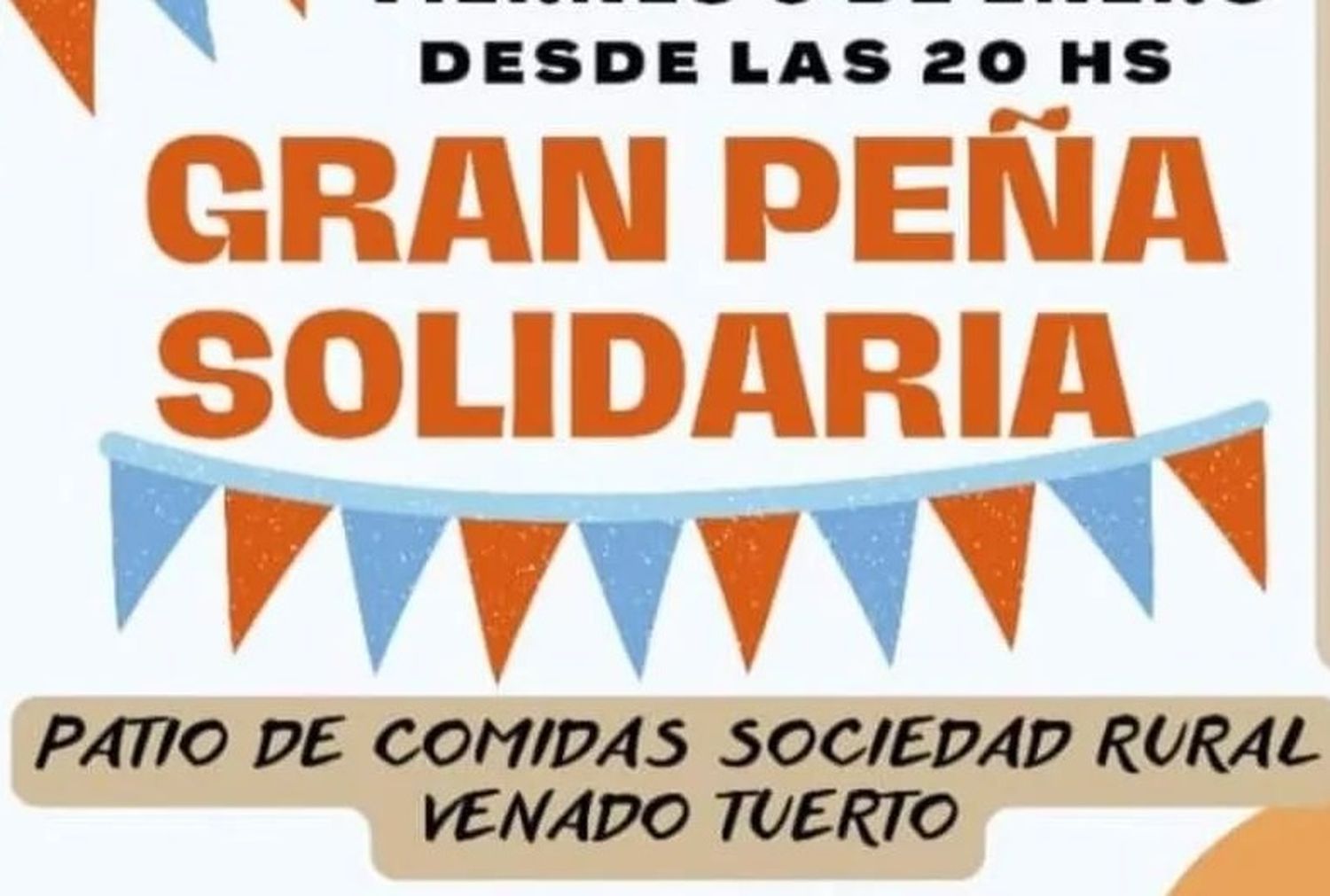 Gran Peña solidaria para ayudar a familia venadense que sufrió el incendio de su vivienda