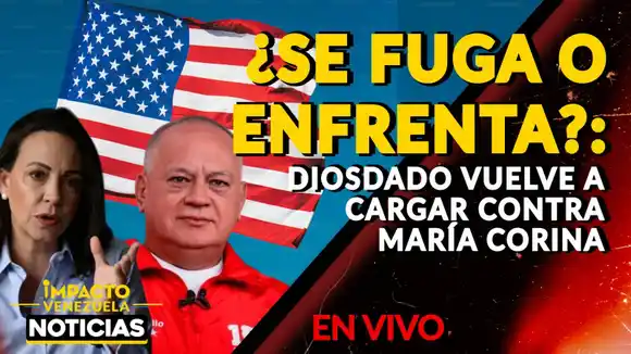 ¿SE FUGA O ENFRENTA?: Diosdado vuelve a cargar contra María Corina - VIDEO