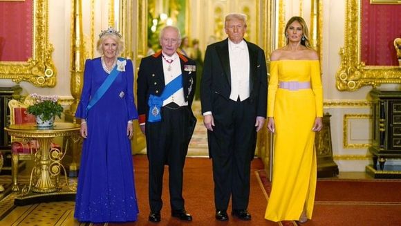 Más lujo imposible: Carlos III botó la casa por la ventana en la cena de Estado para Donald Trump