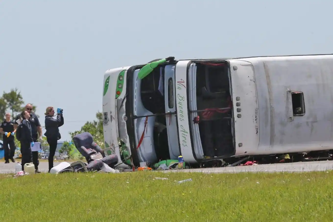 Tragedia de la ruta 2: el chofer del micro dijo que el viento provocó el vuelco