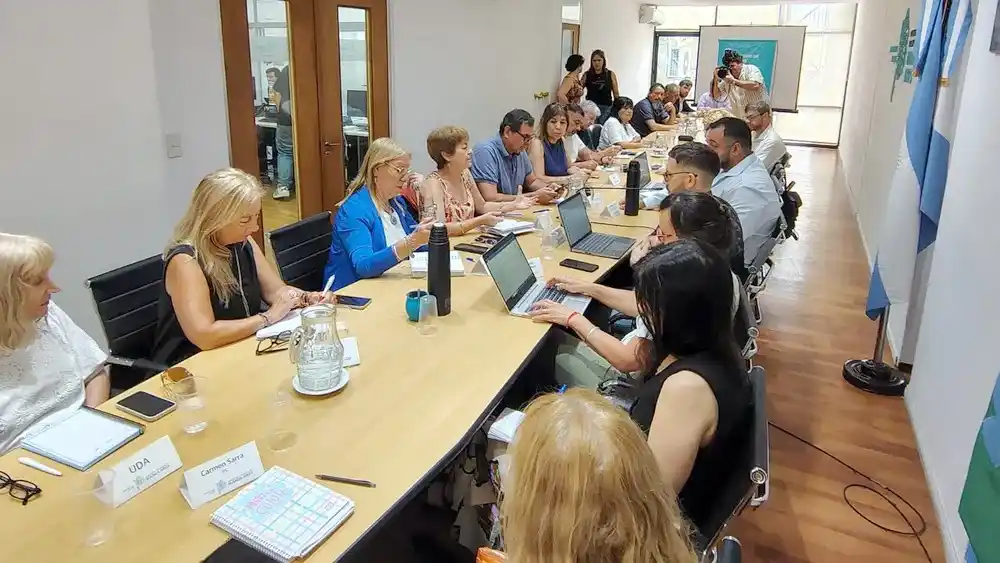 Una reunión paritaria docente.