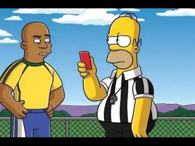En el último capítulo de Los Simpsons, Homero es árbitro de la final Brasil-Alemania