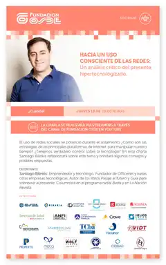“Hacia un uso consciente de las redes”: la charla que ofrece Fundación Osde