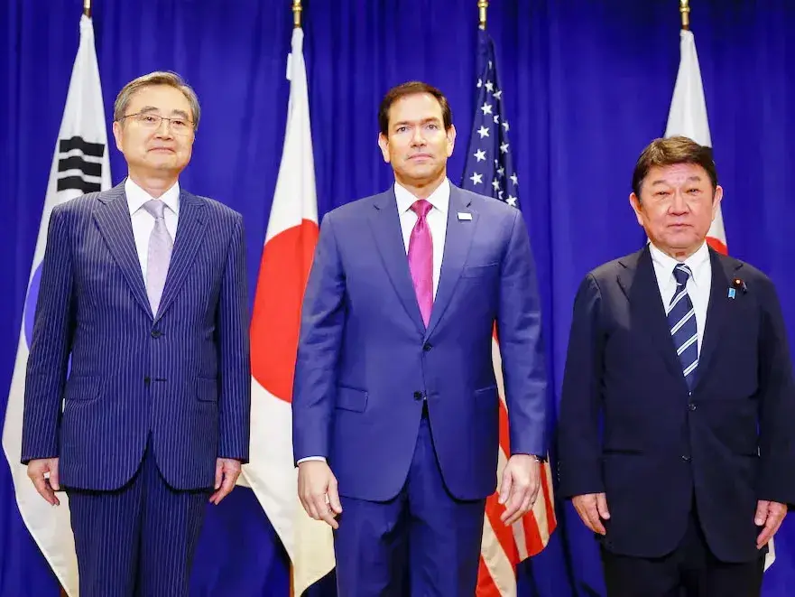 Estados Unidos ratificó la alianza con Japón y Corea del Sur tras la negativa de Seúl a involucrarse en la guerra contra Irán