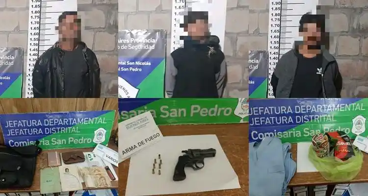 Tres motochorros le pegaron un culatazo a una enfermera que iba a trabajar para robarle y fueron detenidos