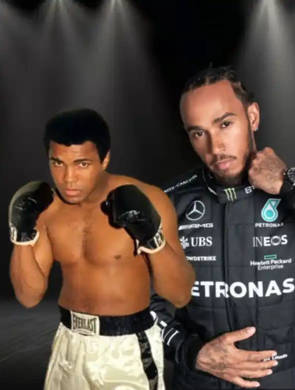Con su particular estilo, Lewis Hamilton rinde homenaje a Muhammad Ali