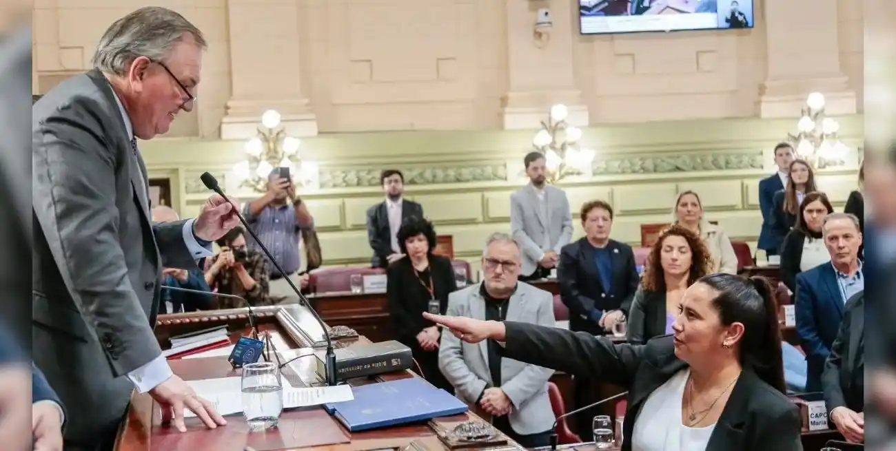 Verónica Colombo juró en reemplazo de Alejandra Oliveras en la Convención. Foto: Gentileza