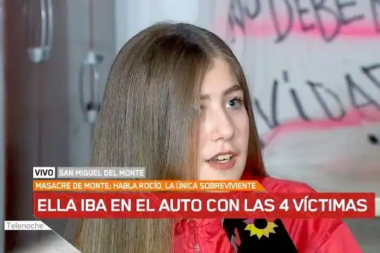 Habló Rocío, la única sobreviviente de la masacre de Monte
