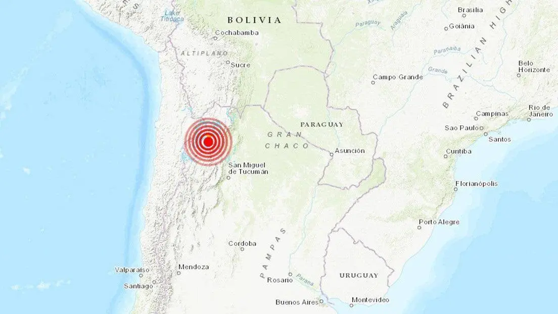 Se registró un sismo de 6.1 que sacudió el noroeste en Argentina