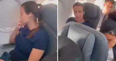 La pasajera se mantuvo en calma en todo momento durante las acusaciones de la madre del niño