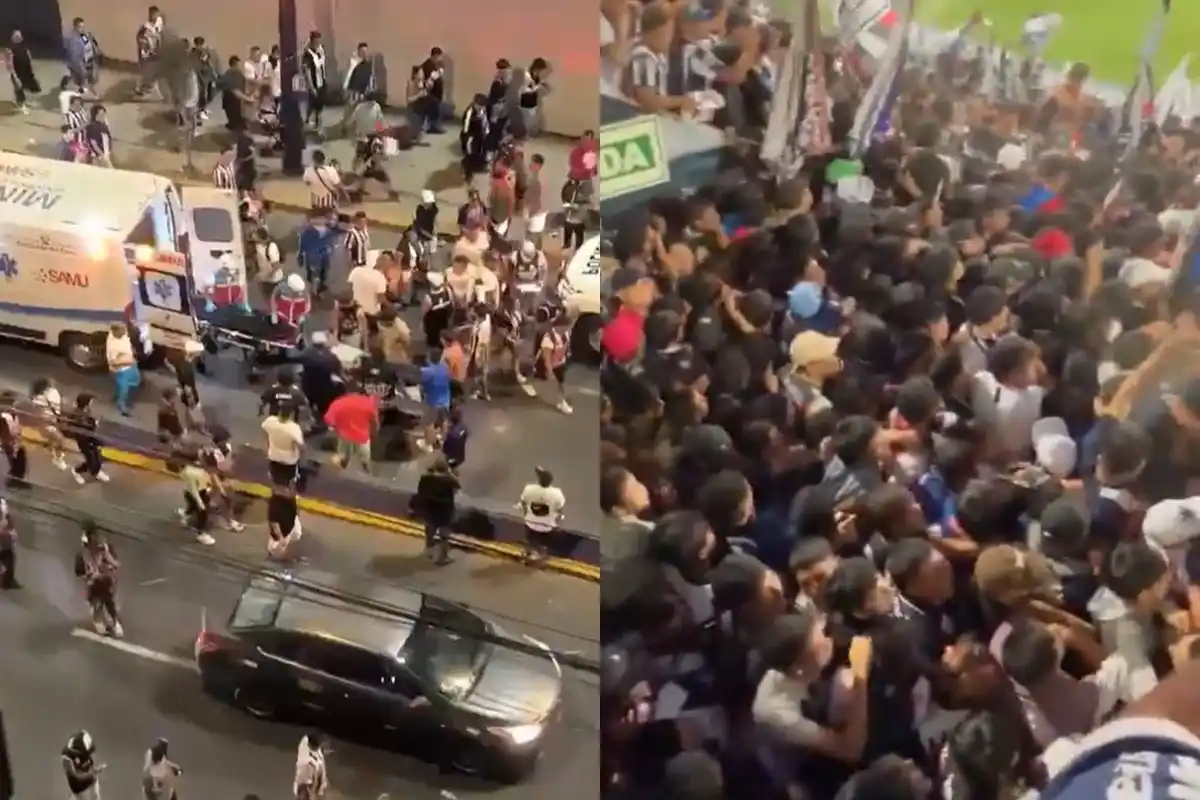 Un tradicional banderazo de Alianza Lima. Hoy terminó en tragedia.