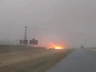 Incendio ruta provincial 227