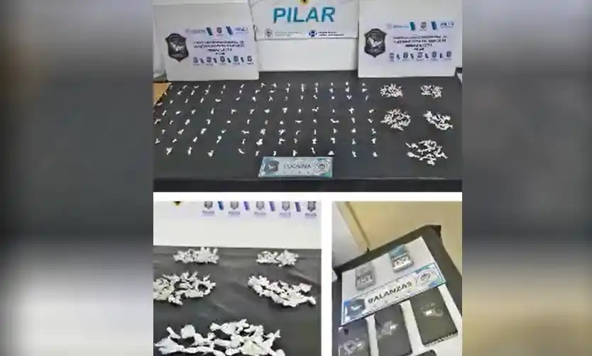 Detienen a una pareja acusada de vender drogas: secuestran 270 dosis de cocaína