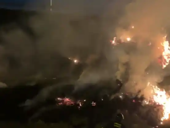 Circunvalación volvió a ser escenario de quema de pastizales