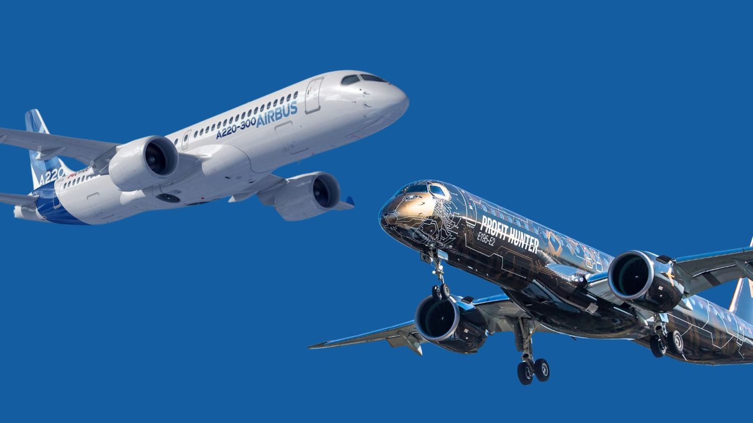 Batalla en Europa: Airbus A220 versus Embraer E-Jet E2, ¿quién gana?