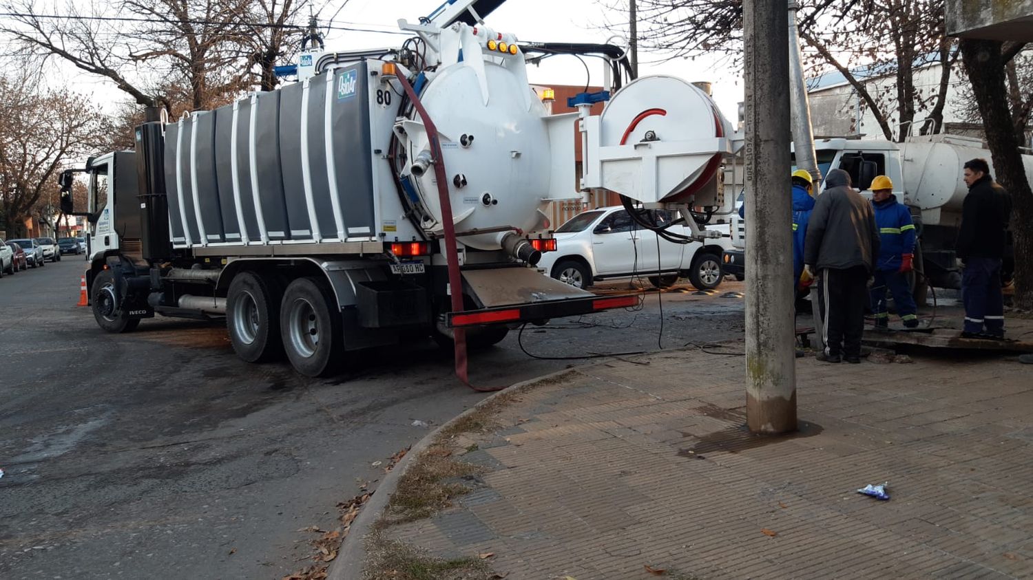 Los trabajos durante la última semana estuvieron focalizados en el centro de la ciudad.