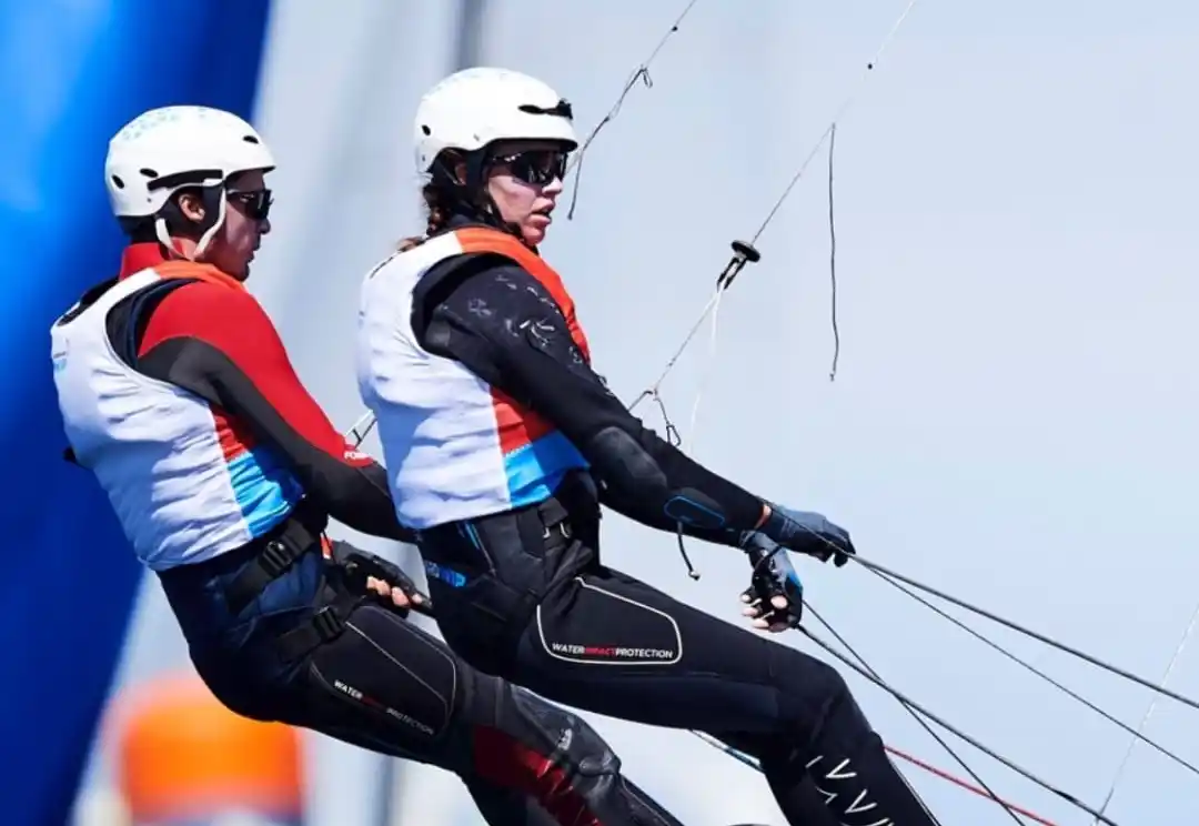 Mientras espera por la Ocean Race Europe, Eugenia Bosco volvió a competir en nacra 17