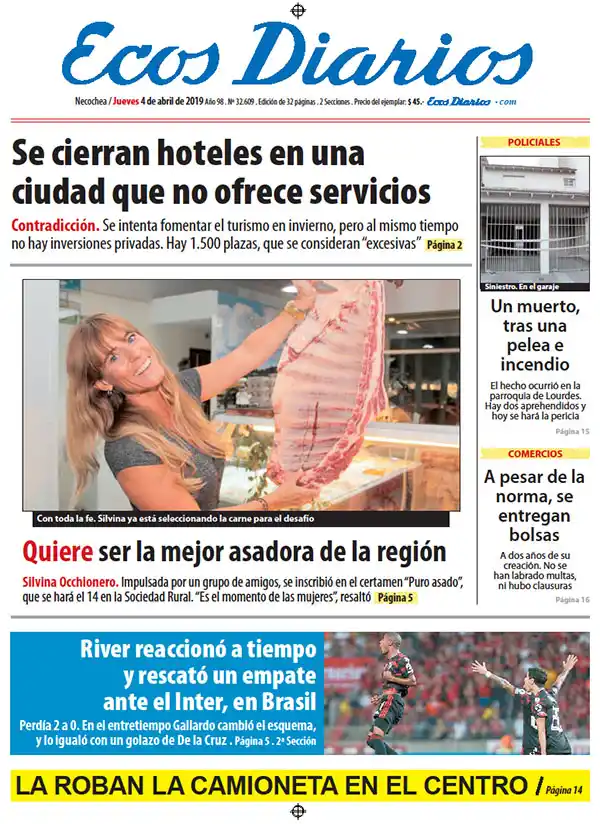 Tapa del 4 de abril de 2019
