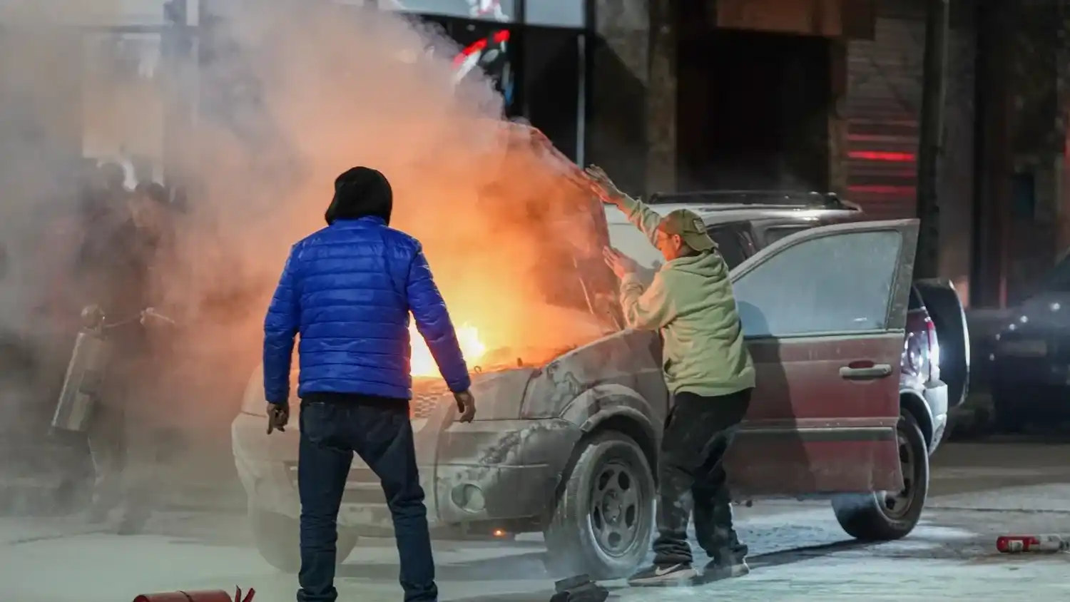 Se incendio un auto 59 y 24