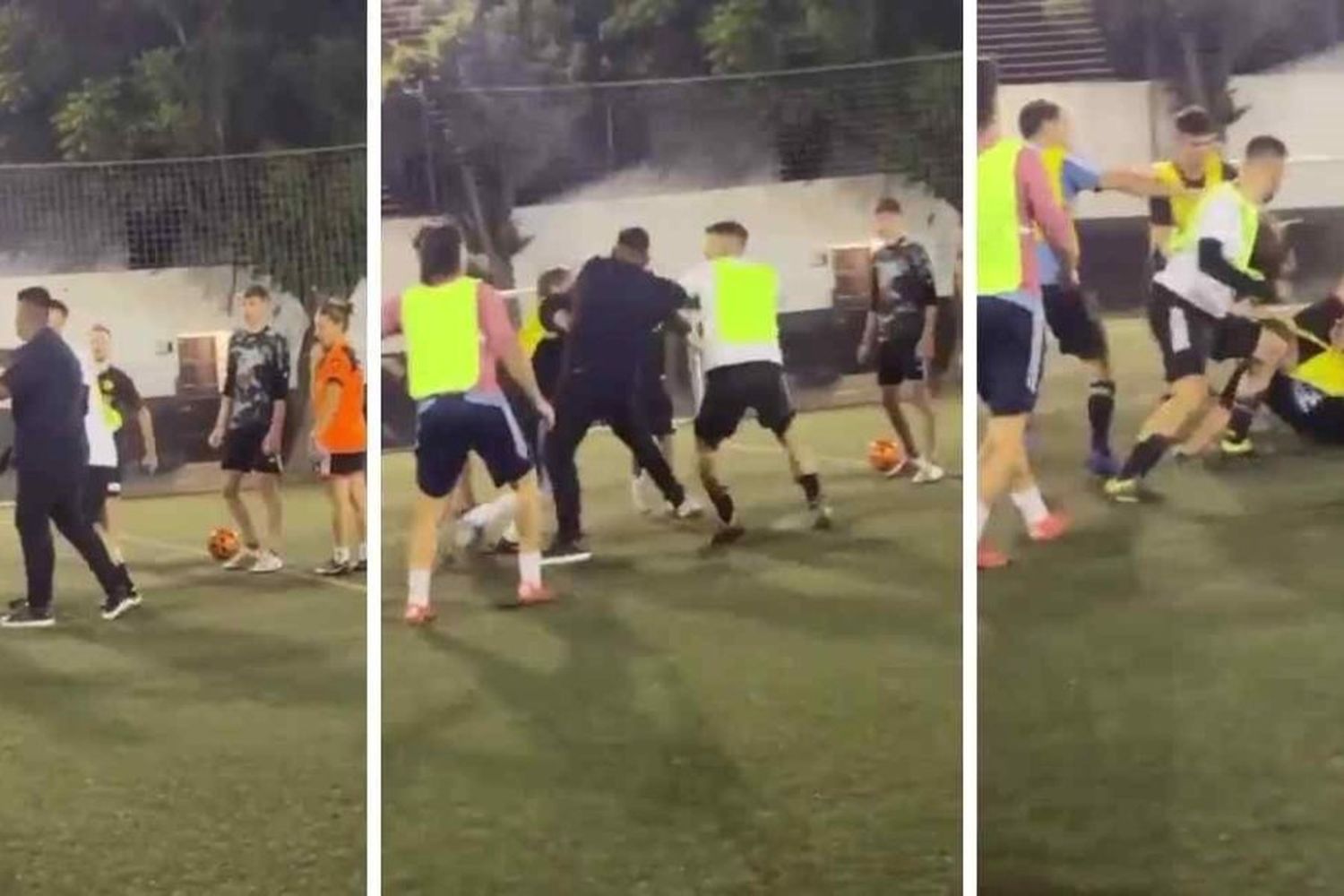 Video: Chapu Martínez se agarró a las piñas con otro influencer en un fútbol 5