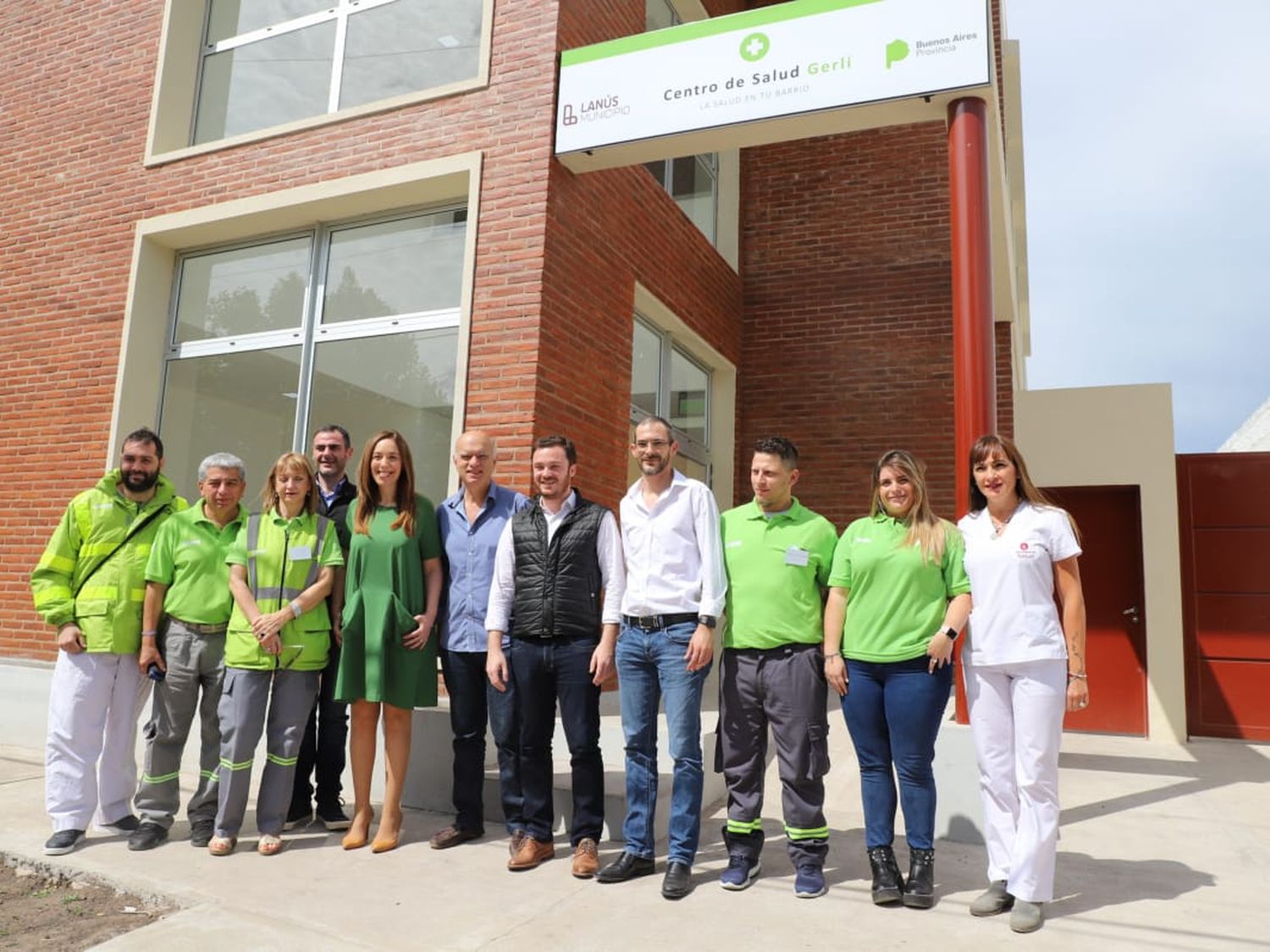 Vidal y Grindetti en Lanús: Supervisaron obras en Gerli y evaluaron avances del SAME