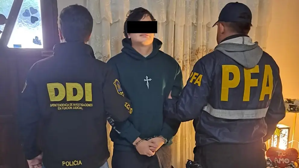 El joven detenido
