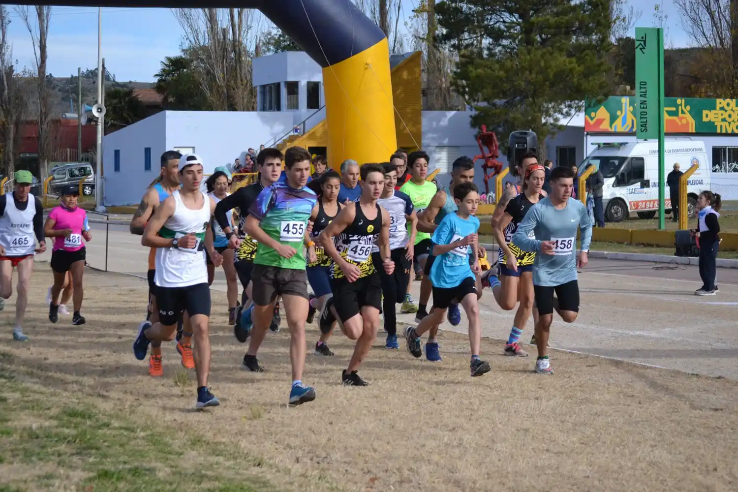 Una imagen de las pruebas que se realizaron en el polideportivo municipal.