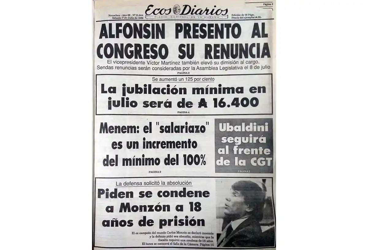 Sábado 1 de julio de 1989
