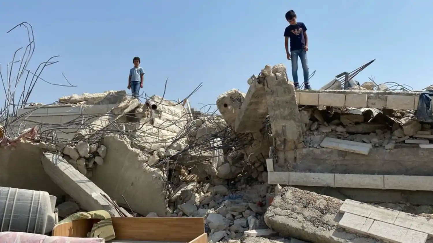 Niños palestinos en Cisjordania. Foto: ONU