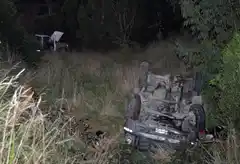 Accidente de dos camionetas en la Ruta 226 a la altura del "Rancho de Popy"