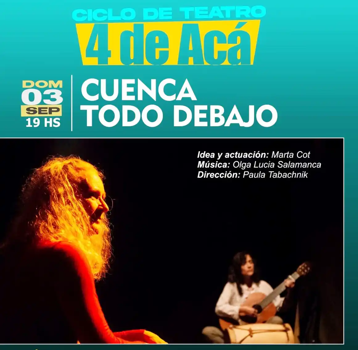 Teatro “Ciclo 4 de Acá” con la obra “Cuenca Todo Debajo” 