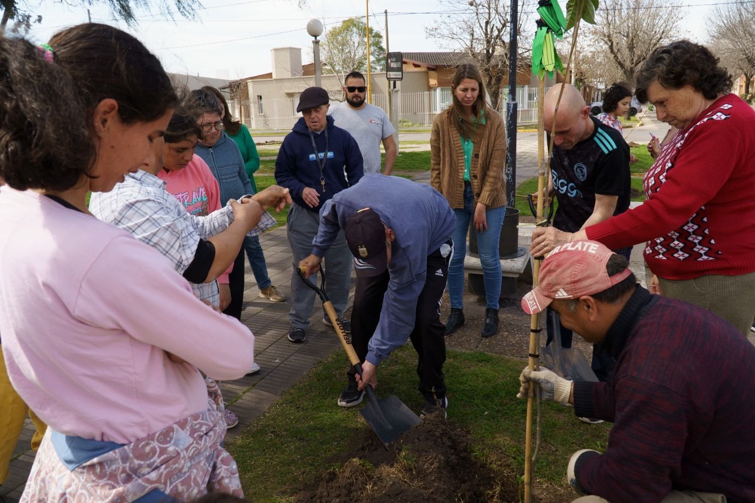 La última plantación fue en septiembre del año pasado. Foto: Municipalidad de Firmat.