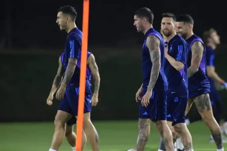 Argentina ensayó sin Di María pensando en Australia