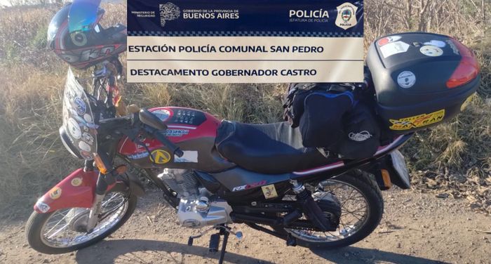 Moto secuestrada