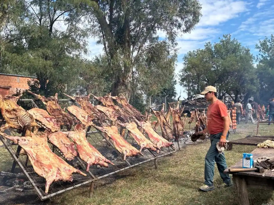 La gran atracción de la fiesta, los asadores