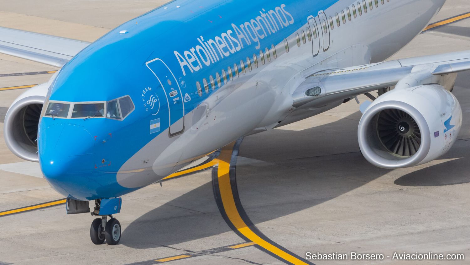 Aerolíneas Argentinas inauguró sus vuelos entre San Pablo, Córdoba y El Calafate