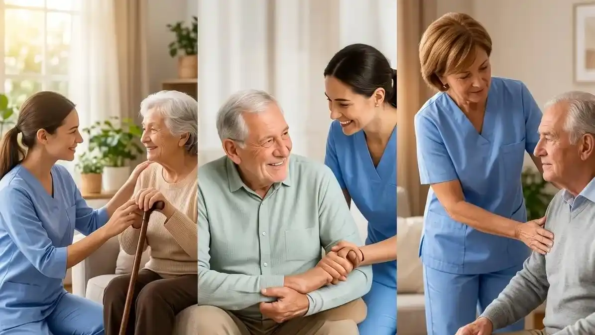 Capacitación y formación práctica para futuros asistentes geriátricos y cuidadores. Foto: imagen ilustrativa generada con IA