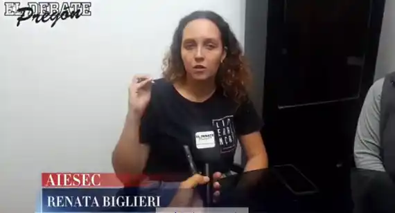 Renata Biglieri, de AIESEC Argentina, visitó la subsede en Gualeguay
