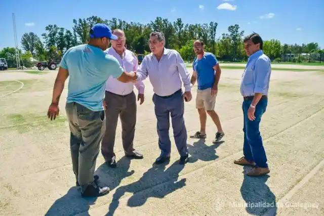 De Ángeli recorrió obras con Bogdan