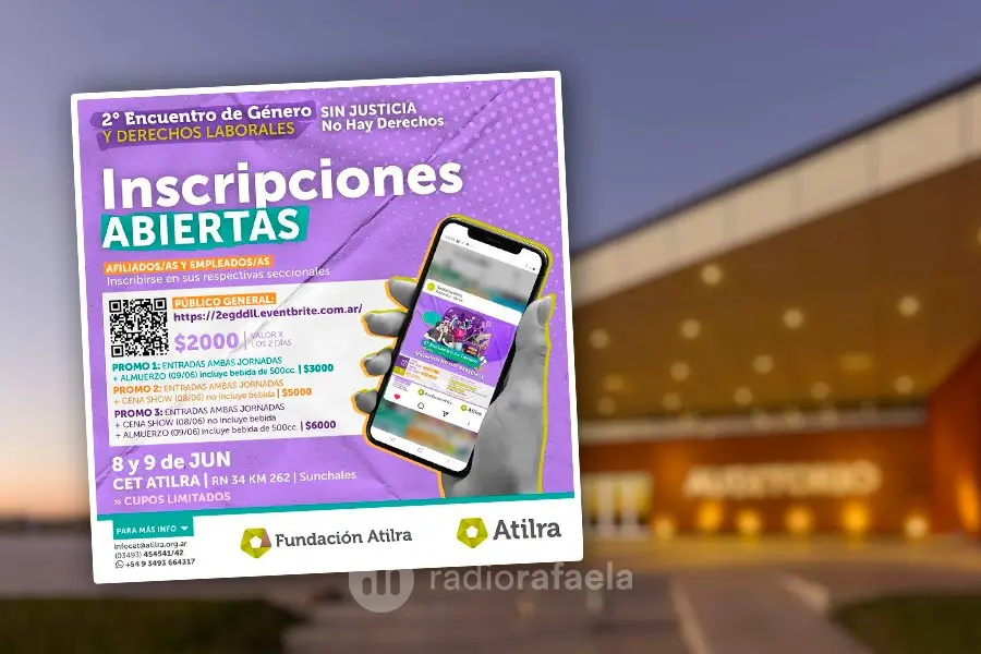 Ya llega el 2° encuentro de género y derechos laborales de Fundación Atilra: lo que tenés que saber