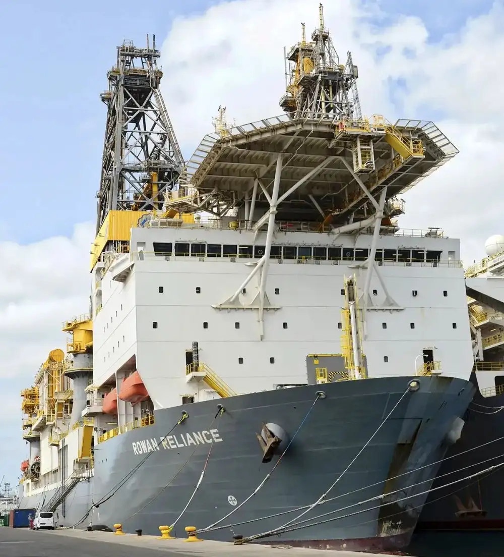 El buque perforador Valaris DS-17 comenzó sus tareas a fines de abril.
