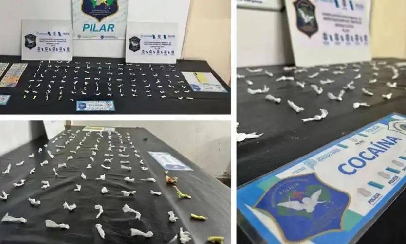 Operativo antidrogas en Pilar: secuestran más de 100 dosis de cocaína