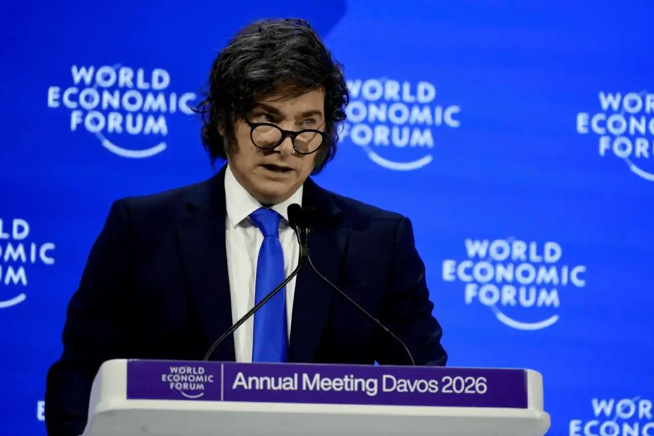 Javier Milei en Davos