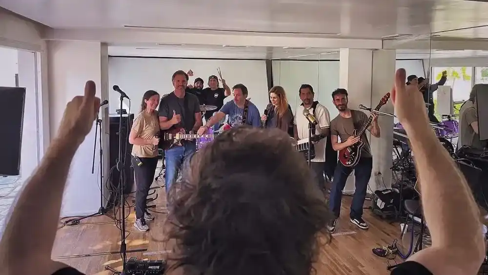 "Vení probá la banda": en medio de la tensión, Javier Milei ensayó para su recital de este lunes