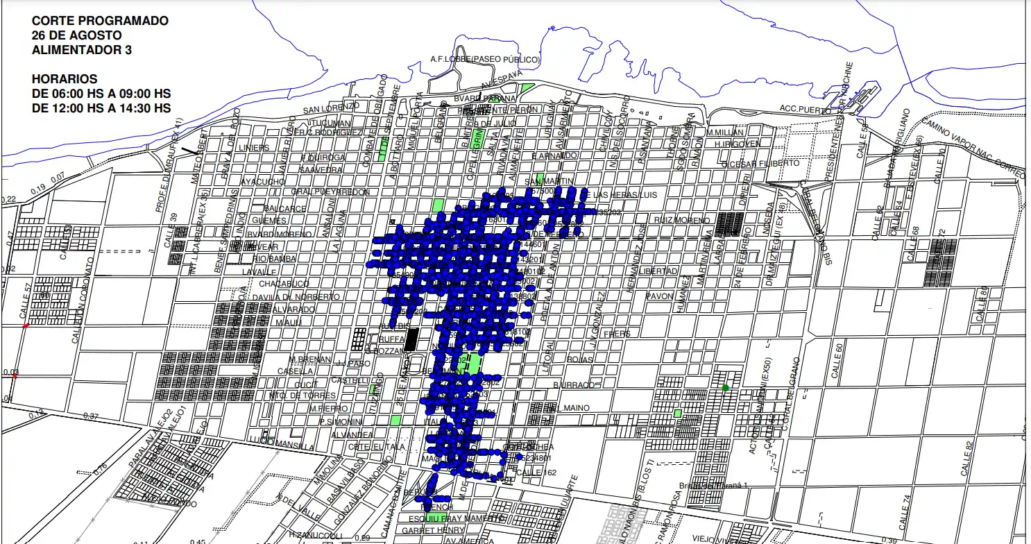 alimentador 3 corte de luz