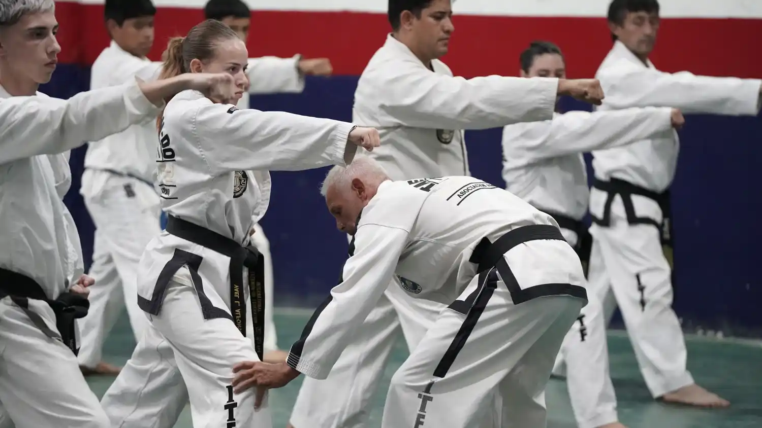 Capacitación de taekwondo de Aníbal Fernández 2